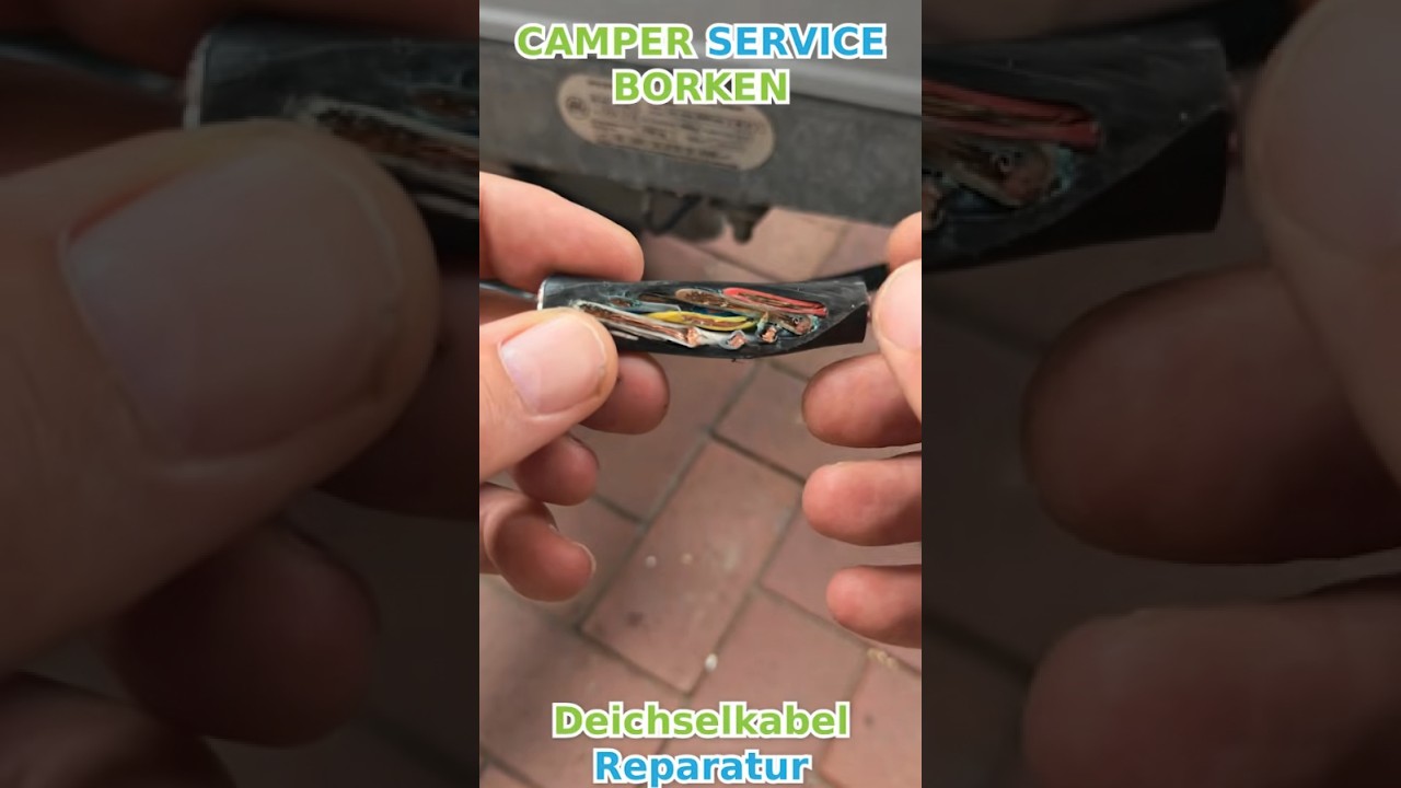 Vorschau des Werkstattvideos zur Reparatur des beschädigten Deichselkabels